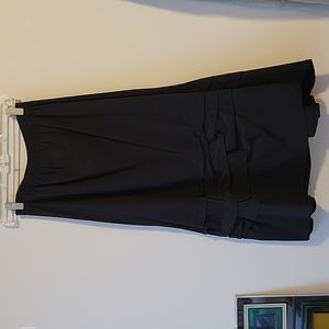 Stunning black mid-long XIAO skirt